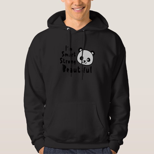 Kids  Panda Confidence Hoodie (Front)