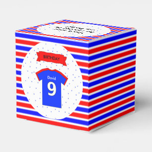 Kids party 9th birthday custom name favor box