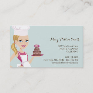 Kids Party Event Organizer Cake Designer Card
