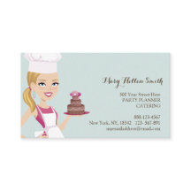 Kids Party Event Organizer Cake Designer Card