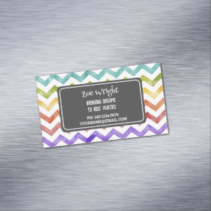 Kids Party Planner Magnetic Business Card