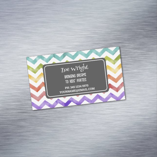 Kids Party Planner Magnetic Business Card (In Situ)