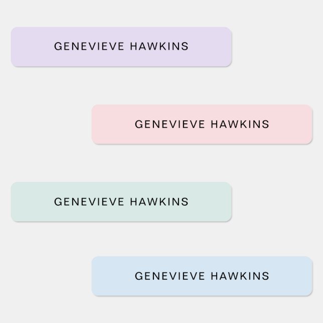Kids Pastel Name Labels (Group)