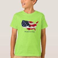 Kids Patriotic Flag T-Shirt
