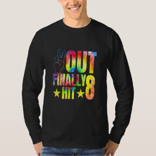 Kids Peace Out Finally Hit 8 Year Old 8th Birthday T-Shirt