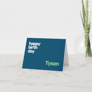 kids personal happy Birthday minimal Card