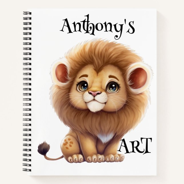 Kids Personalize Sketch  Notebook (Front)