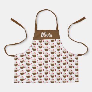 Kids' Personalized Apron   Cupcake All-Over Print 