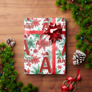 Kids personalized Christmas Wrapping Paper