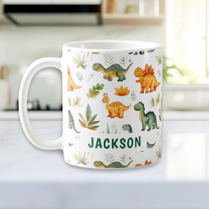 Kids Personalized Cute Dinosaur Pattern Mug