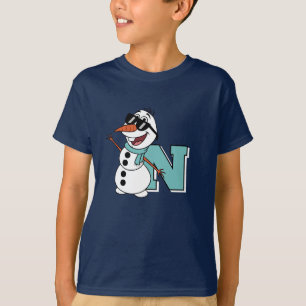 Kids' Personalized Cute Snowman Winter  T-Shirt