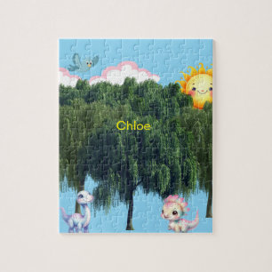 Kids personalized Dinosaur Jigsaw Puzzle