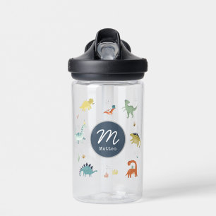 Kids Personalized Dinosaur Water Bottle