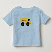 Kids' Personalized Dump Truck T-Shirt | EDITABLE