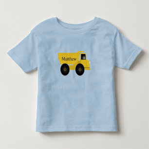 Kids' Personalized Dump Truck T-Shirt EDITABLE