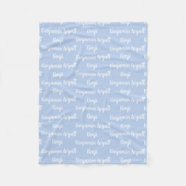 Kids Personalized Fleece Blanket (Front)