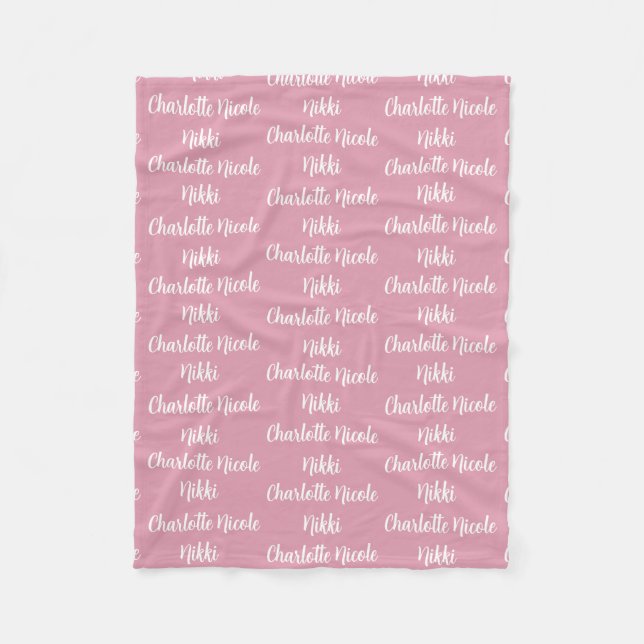 Kids Personalized Fleece Blanket (Front)