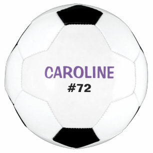 Kids Personalized Name and Jersey Number Soccer Ball
