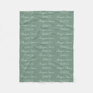 Kids Personalized Name Fleece Blanket