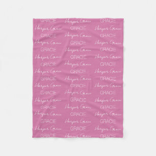 Kids Personalized Name Fleece Blanket