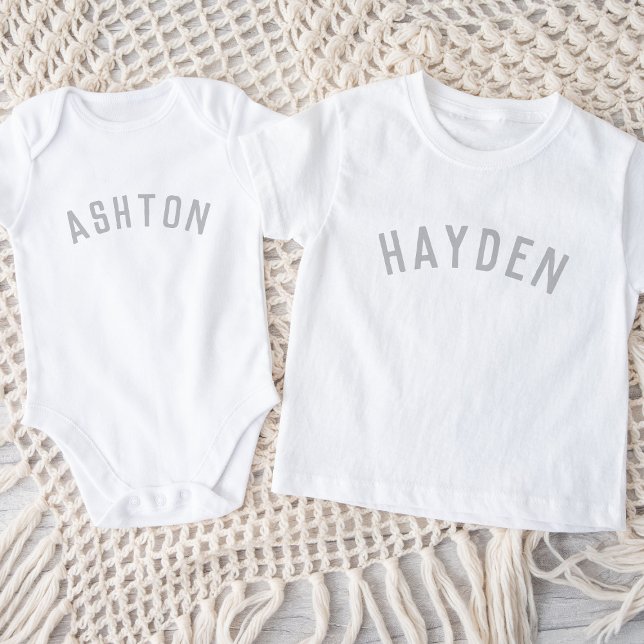 Kids Personalized Name Tee | Grey (Creator Uploaded)