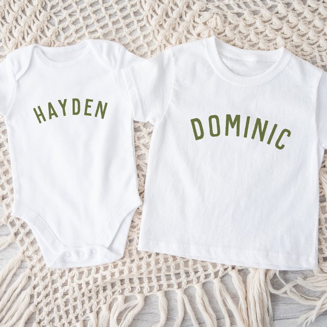 Kids Personalized Name Tee | Olive (Creator Uploaded)