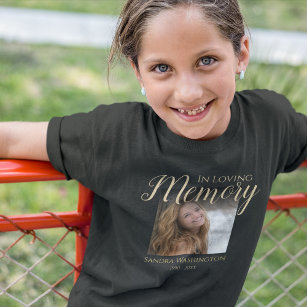 Kids Personalized Photo Memorial T-Shirt