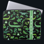 Kids Personalized Reptile Amphibian Animal Laptop Sleeve<br><div class="desc">Kids Personalized Reptile Amphibian Animal Pattern Laptop Sleeve. www.SamAnnDesigns.com</div>