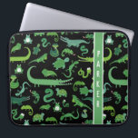 Kids Personalized Reptile Amphibian Animal Laptop Sleeve<br><div class="desc">Kids Personalized Reptile Amphibian Animal Pattern Laptop Sleeve. www.SamAnnDesigns.com</div>