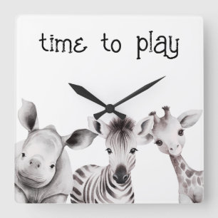 Kids Personalized Safari Theme Clock