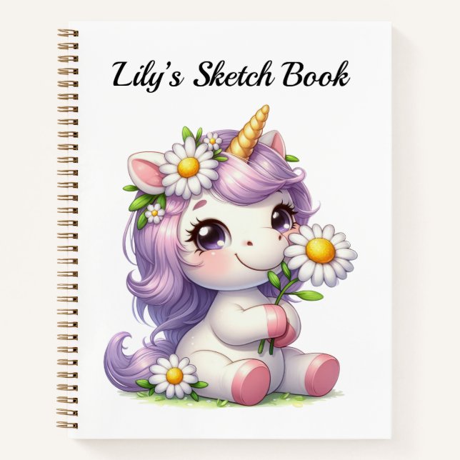 Kids Personalized Sketch Book (Front)