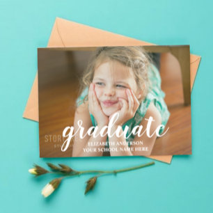 Kids Photo Graduation Announcement