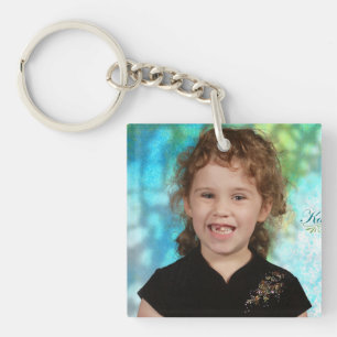 Kids Photo Keychain Gift for Mom or Grandma