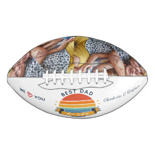 Kids Photos Best Dad Fathers Day Retro Football