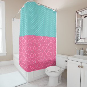 Kids Pink Blue Polka Dot and Circles