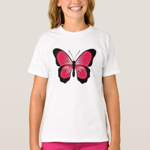 Kids Pink Butterfly T-Shirt