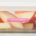 Kids Pink Purple Personalized Back to School<br><div class="desc">Kids Pink and Purple personalized back to school lunchbox drink food container labels.</div>
