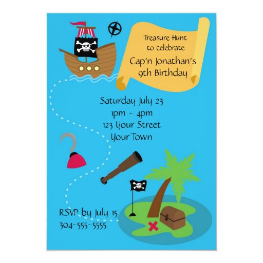 Kids Pirate Birthday Invitations 9