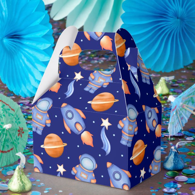 Kids Planets Spaceship & Astronaut Favor Box (Party)