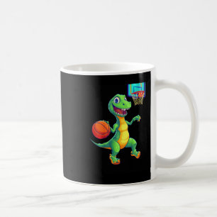 Kids Playful Dinosaur Sketll Player Design For Kid Coffee Mug