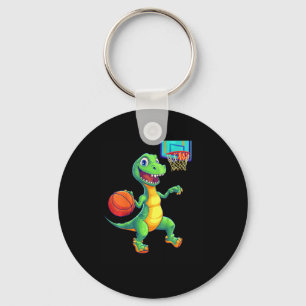 Kids Playful Dinosaur Sketll Player Design For Kid Keychain