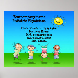 Kids Playing Outdoors on a Sunny Day Sign