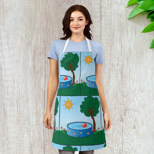 Kids Pool Under A Tree Apron