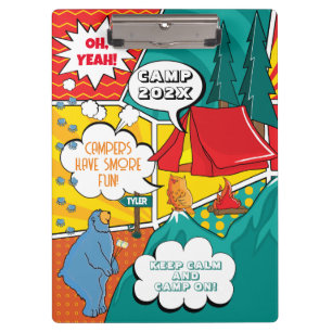 Kid's Pop Art Summer Camp Clipboard