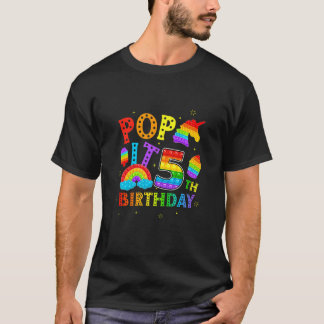 Kids Pop It 5th Birthday 5 Year Popping Party For  T-Shirt