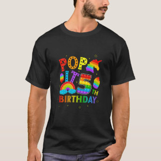 Kids Pop It 5th Birthday 5 Year Popping Party For  T-Shirt