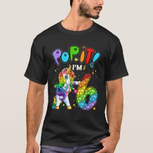 Kids Pop It 6th Birthday Girls 6 Years Old Fidget T-Shirt