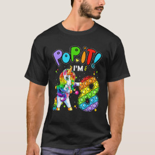 Kids Pop It 8th Birthday Girls 8 Years Old Fidget  T-Shirt