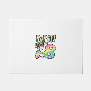 Kids Pop It 8th Birthday Girls Boys 8 Years Old Fi Doormat