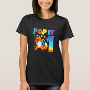 Kids Pop It Fox Happy 1th Birthday One Cute Fox T-Shirt